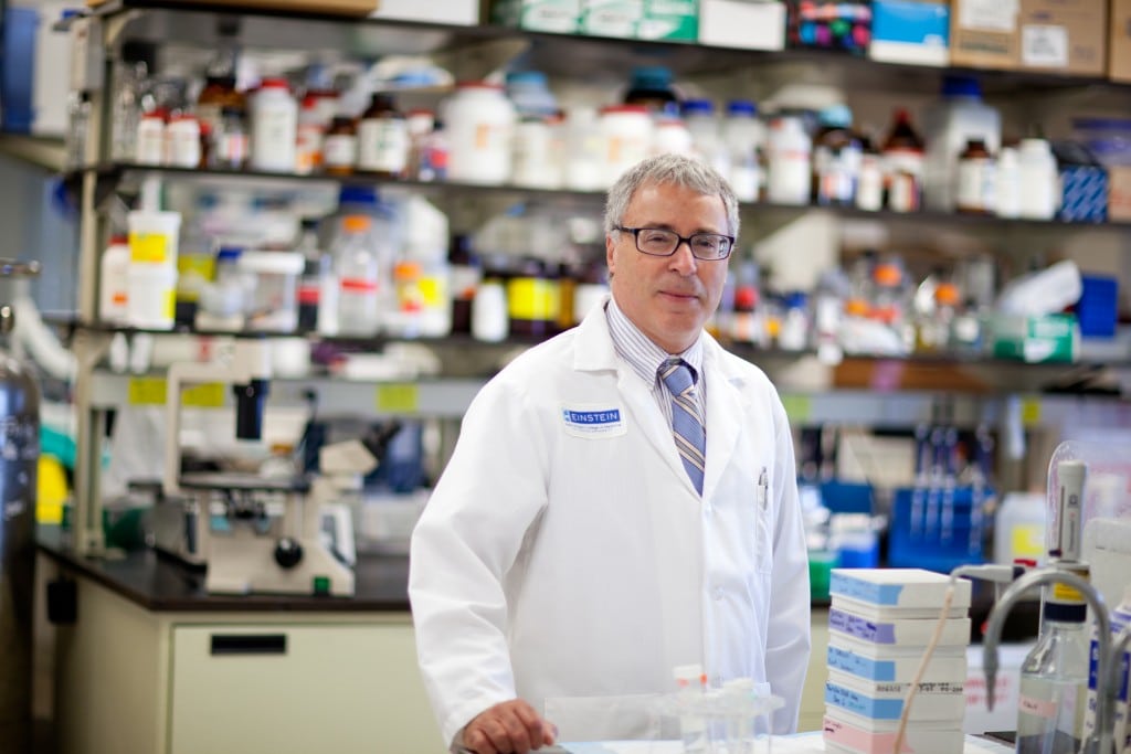 Dr. Nir Barzilai in a pharmacy.