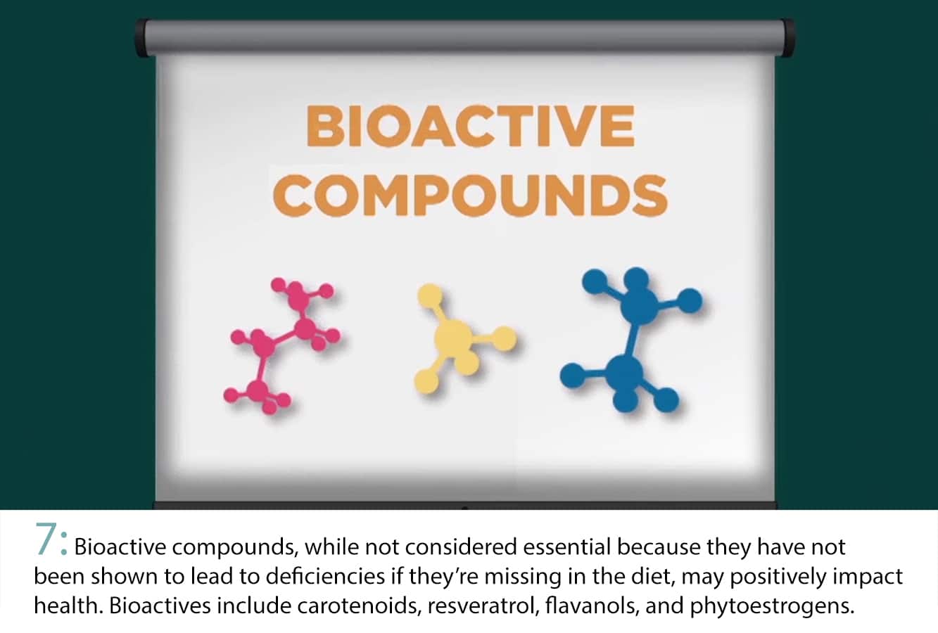 Infographic on bioactive compounds.