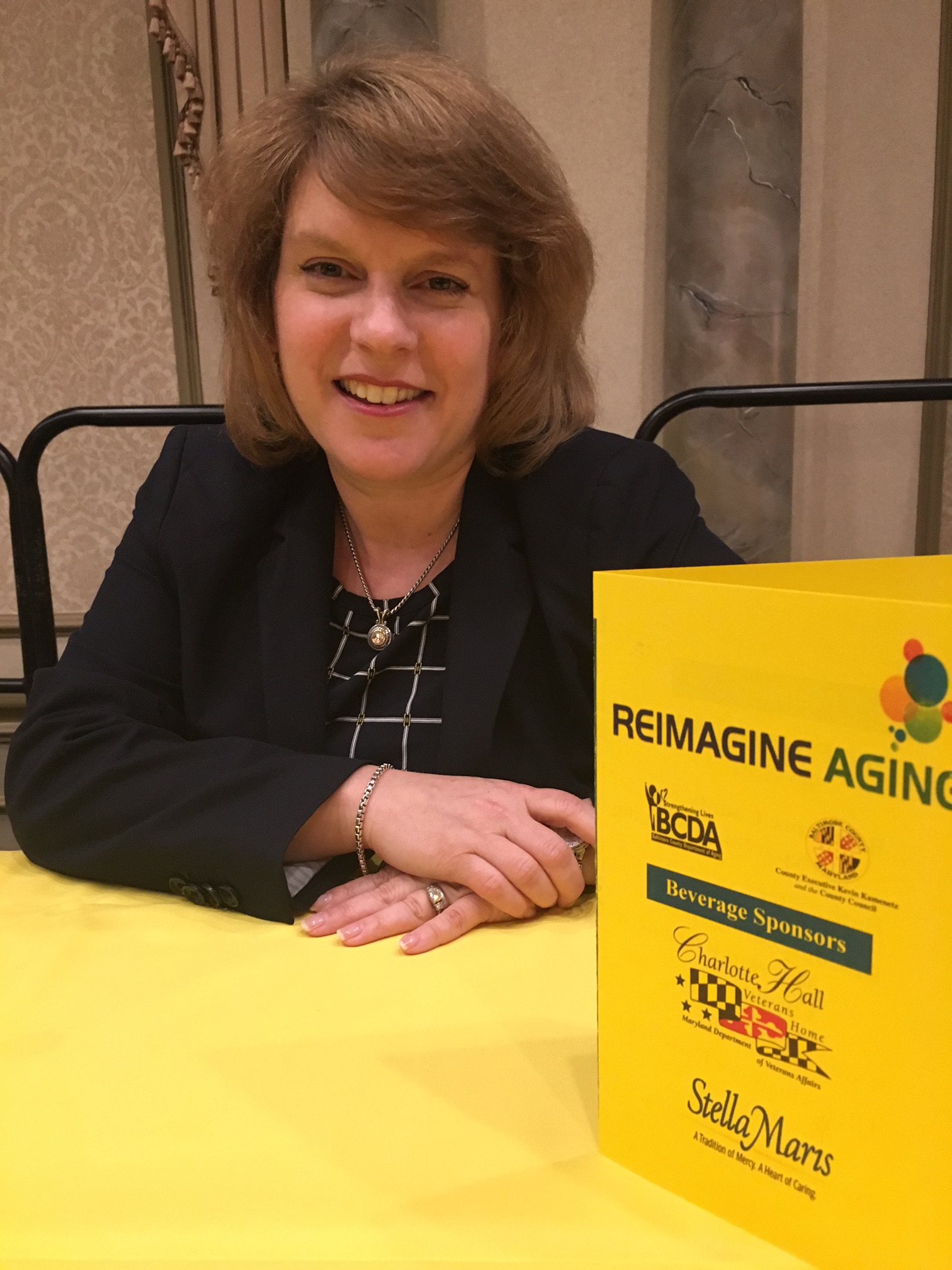 Sue Peschin at Reimagine Aging Conference.
