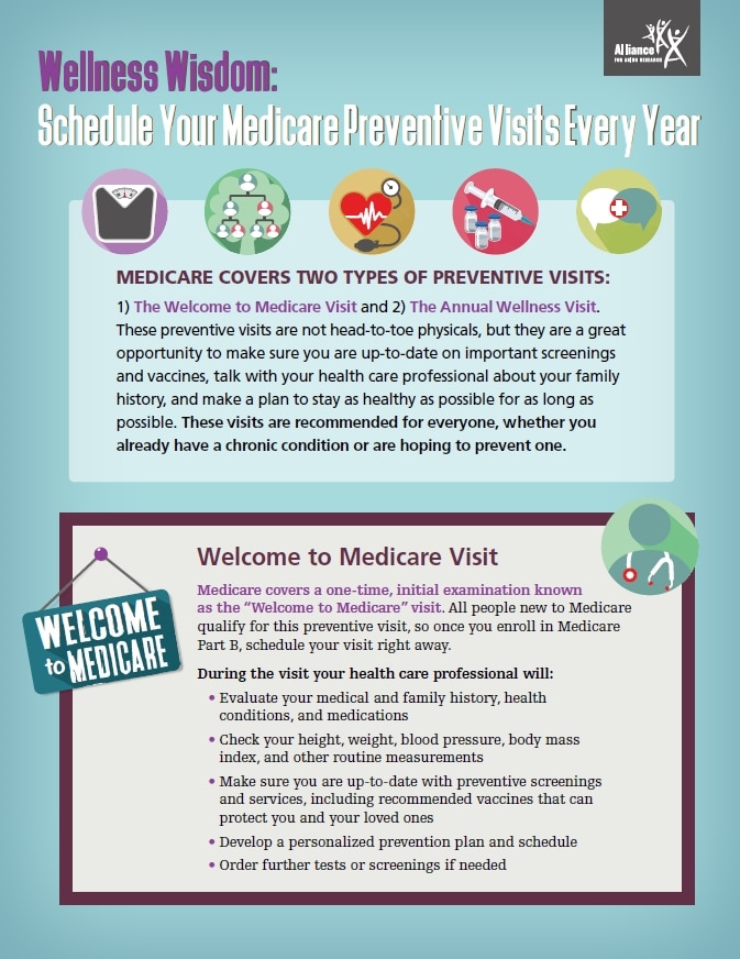 Wellness Wisdom: Schedule your Medicare Preventive Visits Every Year cover