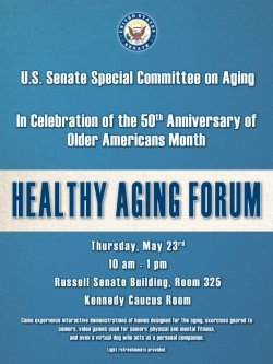 Announcement for Healthy Aging Forum.