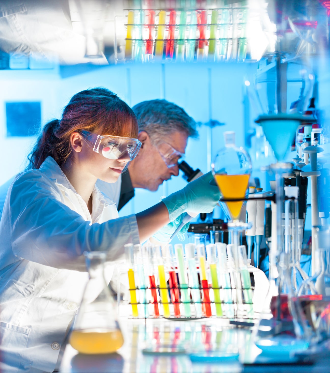 Scientists working in a lab.