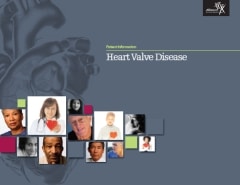 "Heart Valve Disease" patient information cover.