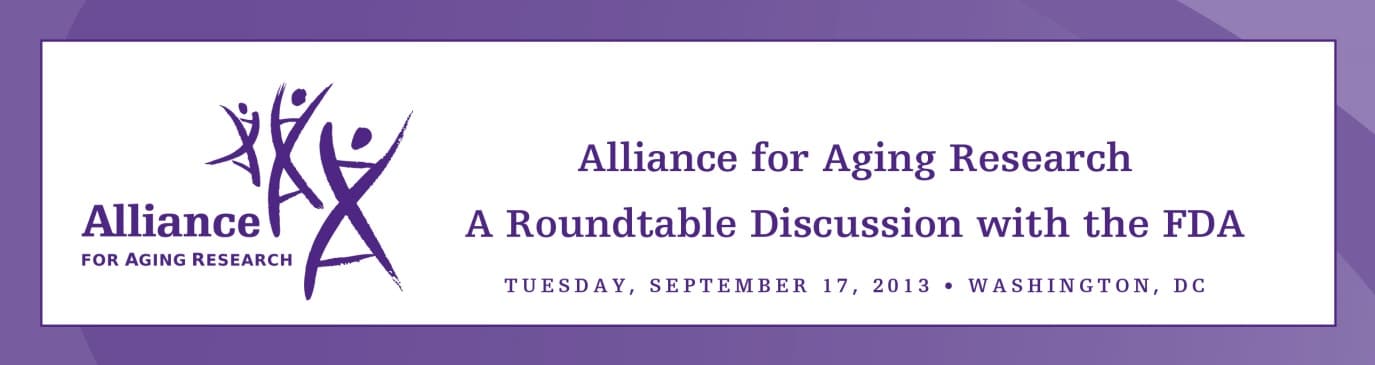 Banner for AAR 2013 Roundtable Discussion with the FDA.