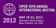Announcement for ISPOR 18th Annual International Meeting.