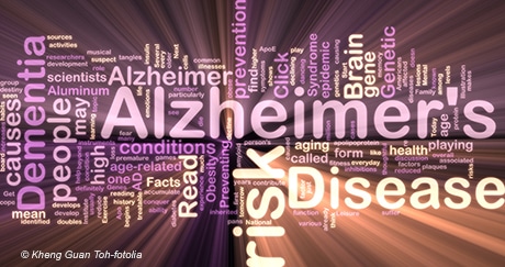 Word map with main word "Alzheimer's."