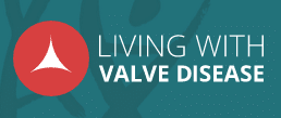 Living with Valve Disease logo.