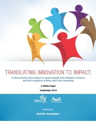 "Translating Innovation to Impact" white paper cover.