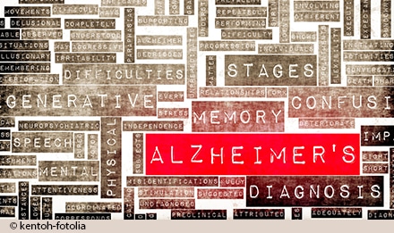 Word map with main word "Alzheimer's."