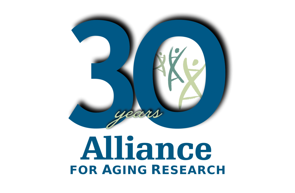 30 Years of Alliance for Aging Research logo.