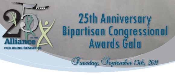 Banner for 25th Anniversary Bipartisan Congressional Awards Gala.