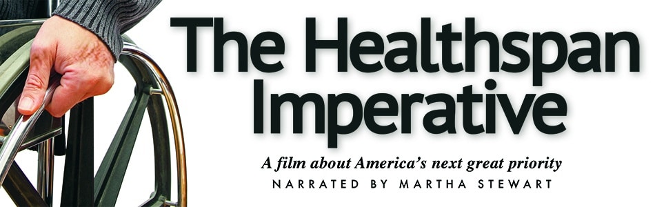 "The Healthspan Imperative" film cover.