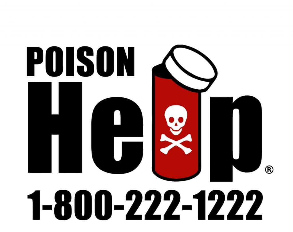 Logo for Poison Help with phone number 1-800-222-1222.
