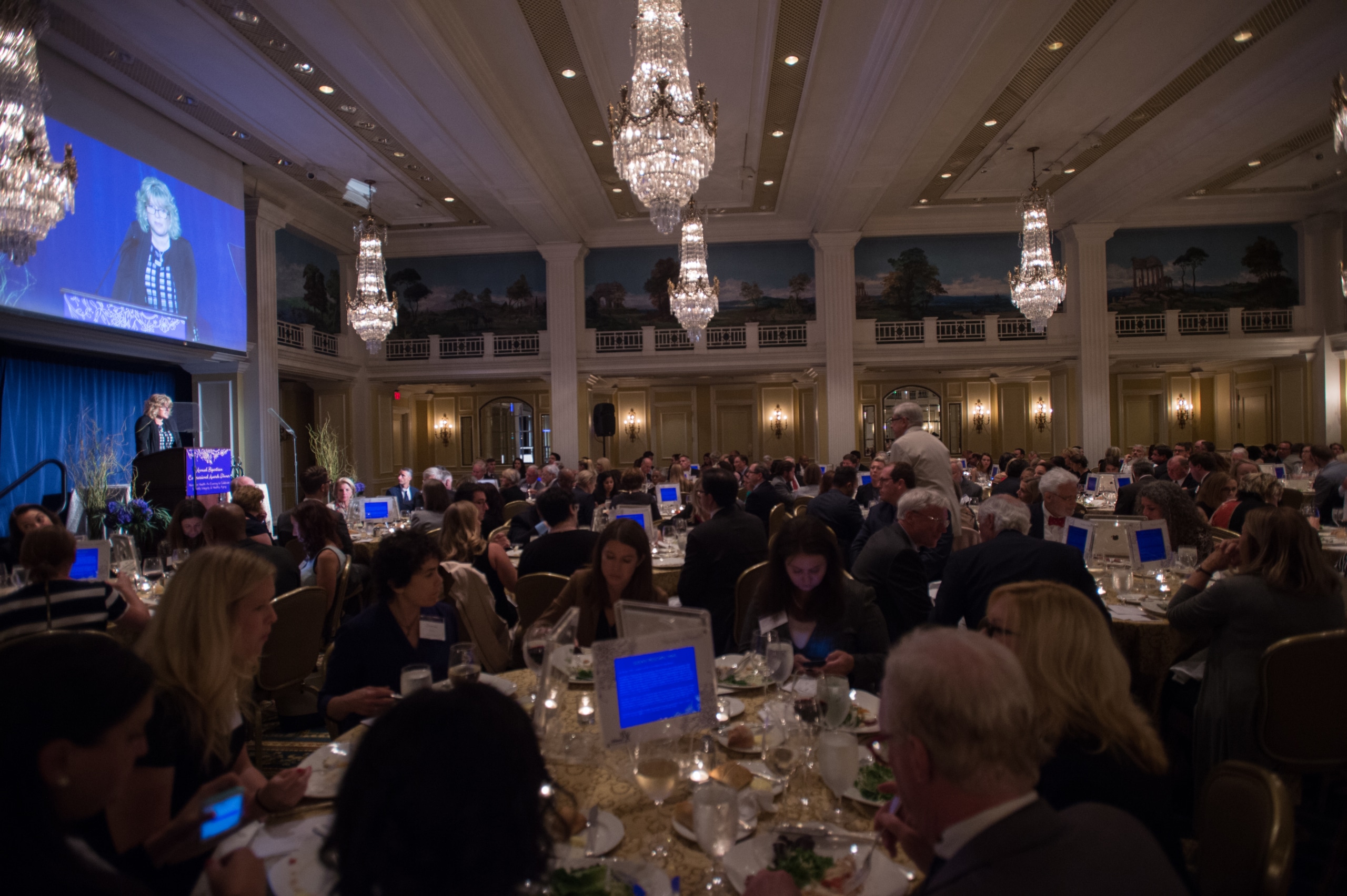 Several full tables at 25th Annual Bipartisan Congressional Awards Dinner.