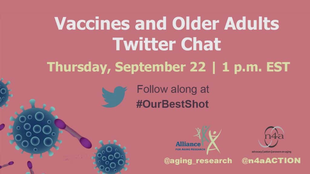 Invitation for Vaccines and Older Adults Twitter Chat.