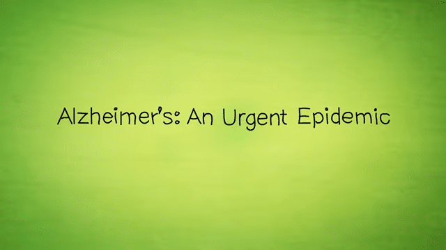 "Alzheimer's: An Urgent Epidemic" film cover.