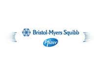 Bristol-Myers Squibb and Pfizer logos.