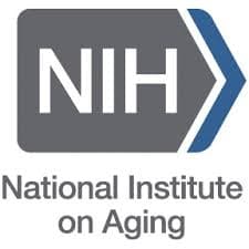 NIH National Institute on Aging logo.