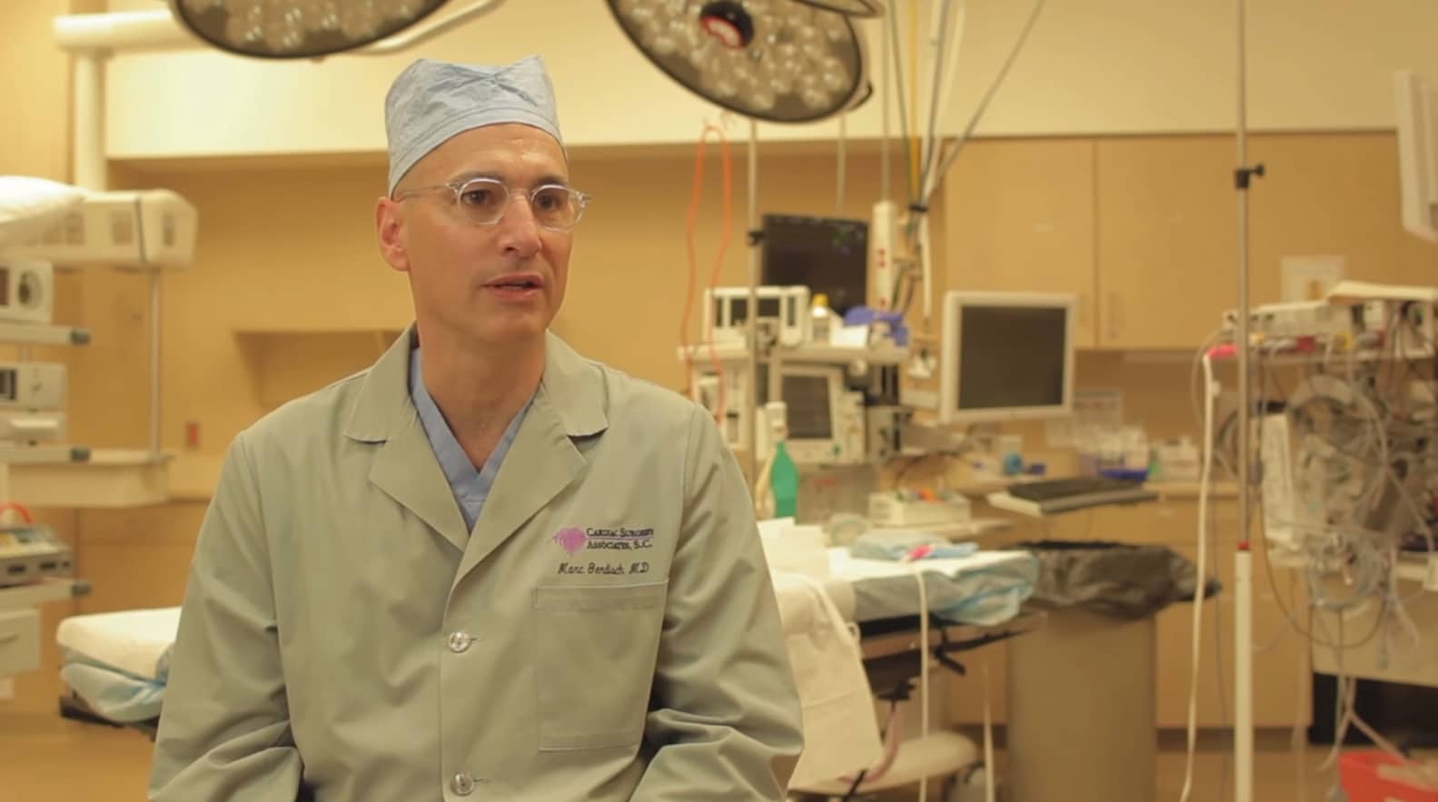 Screengrab of Dr. Marc Gerdisch from "Living with Valve Disease" video.