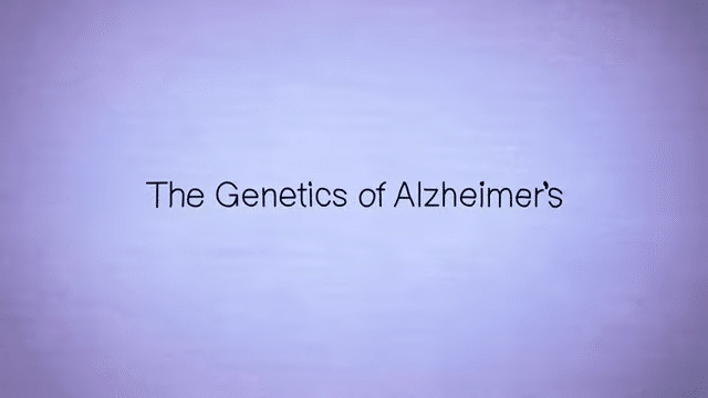 "The Genetics of Alzheimer's" film cover.