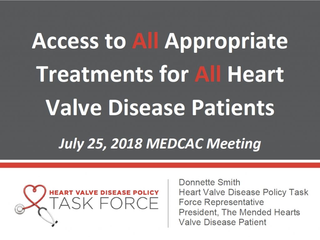 Access to All Appropriate Treatments for All Heart Valve Disease Patients presentation cover