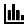 Bar graph icon.