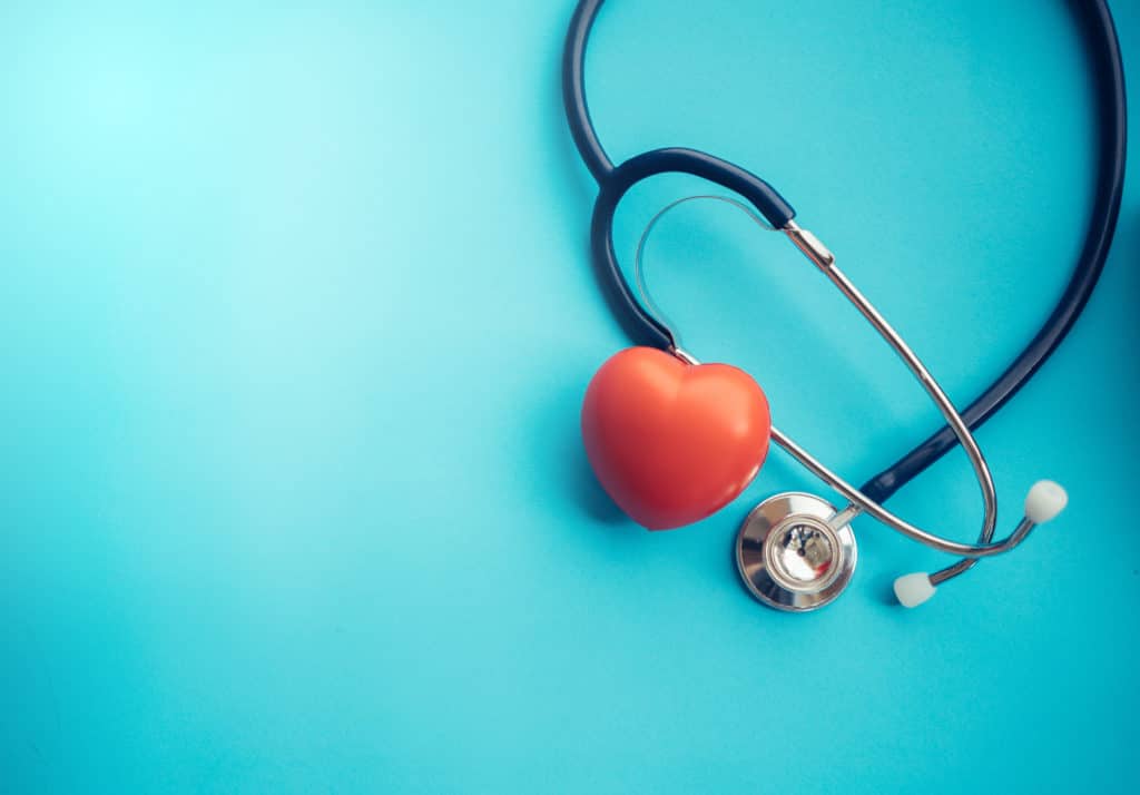 Stethoscope and heart.