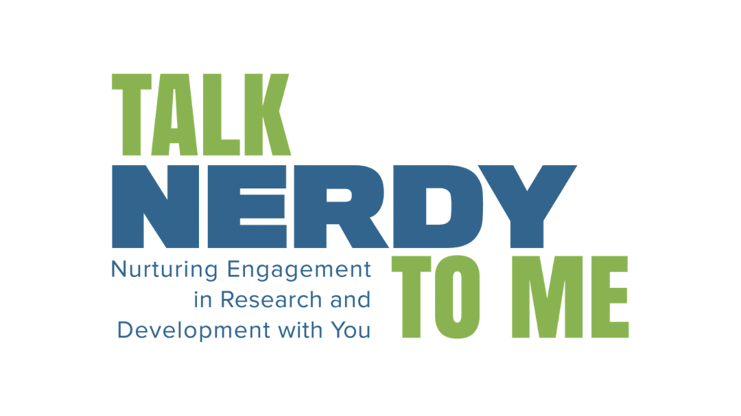 Talk nerdy to me logo.