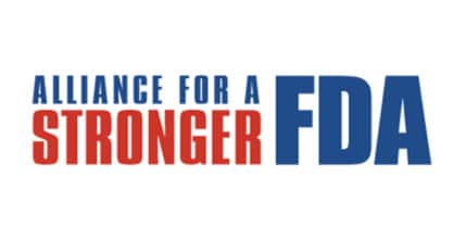 Alliance for a Stronger FDA logo.