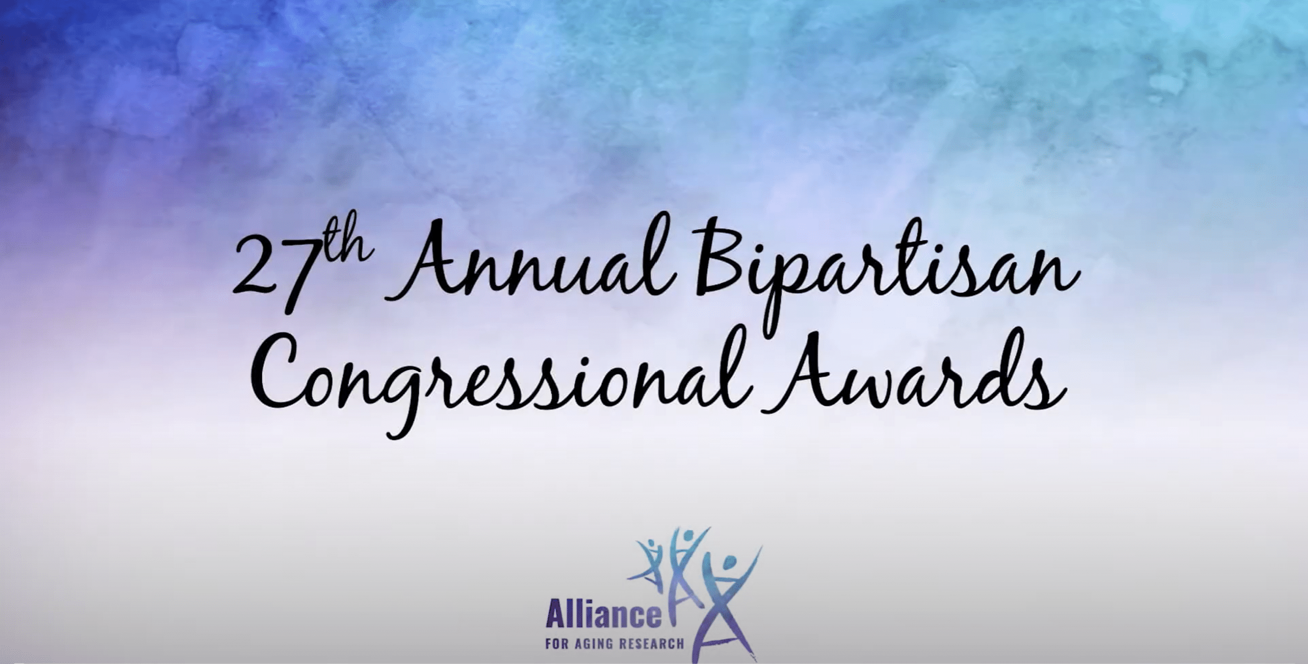 Title slide for 27th Annual Bipartisan Congressional Awards.
