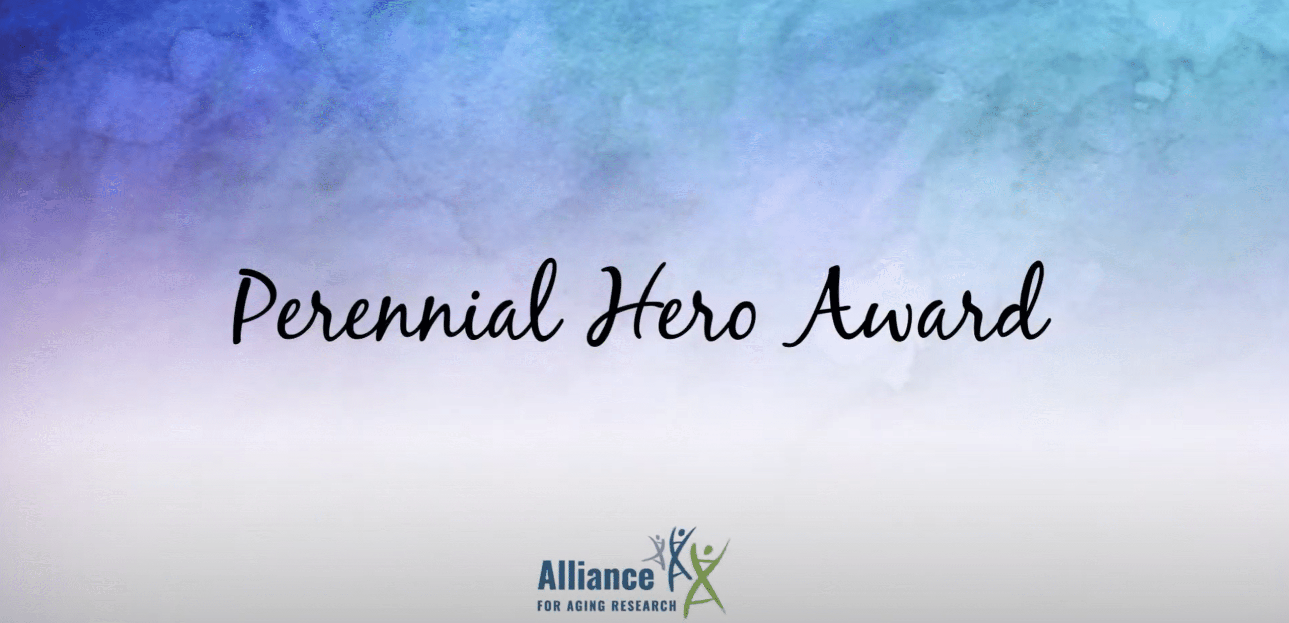 Title slide for Perennial Hero Award.