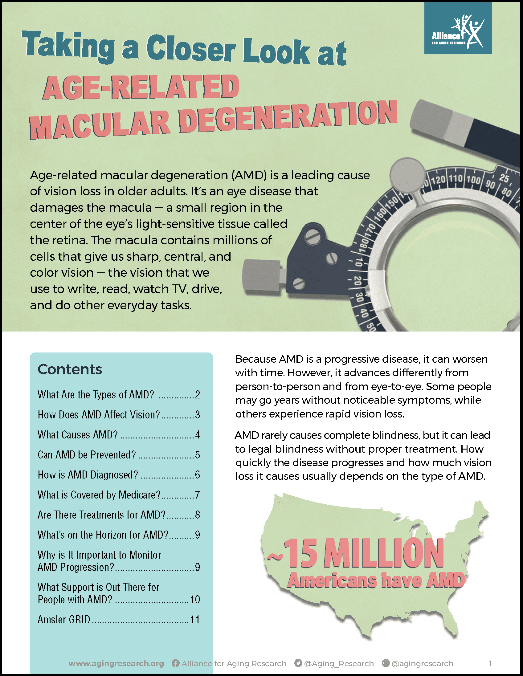 Cover of Age-related Macular Degeneration brochure.