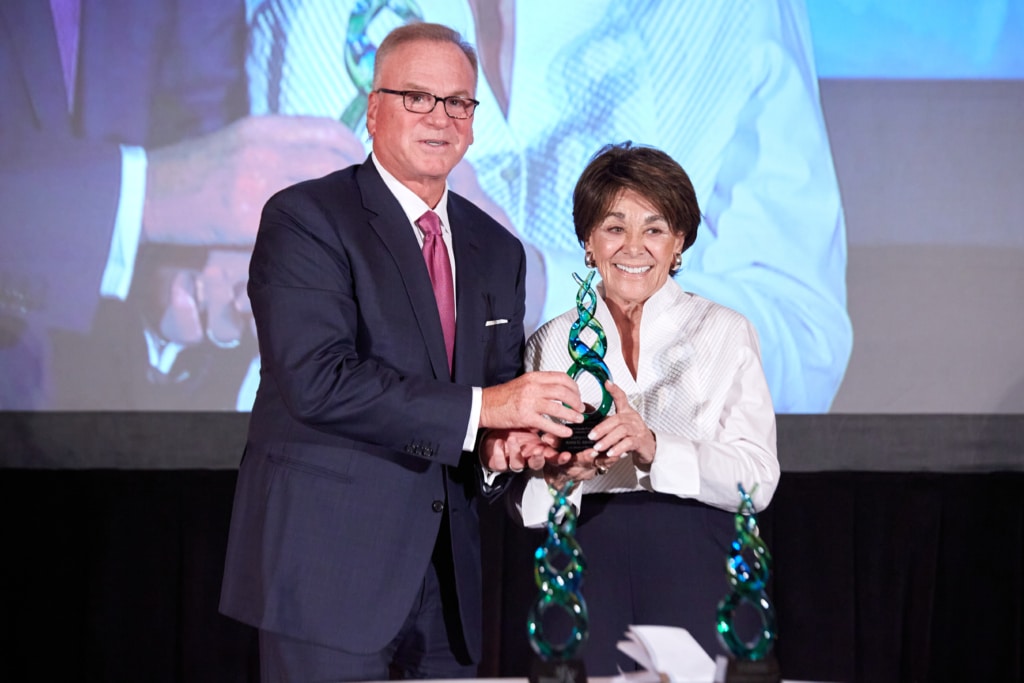 Congresswoman Anna G. Eshoo (D-CA) accepts the Claude Petter Award for Advancing Healthy Aging