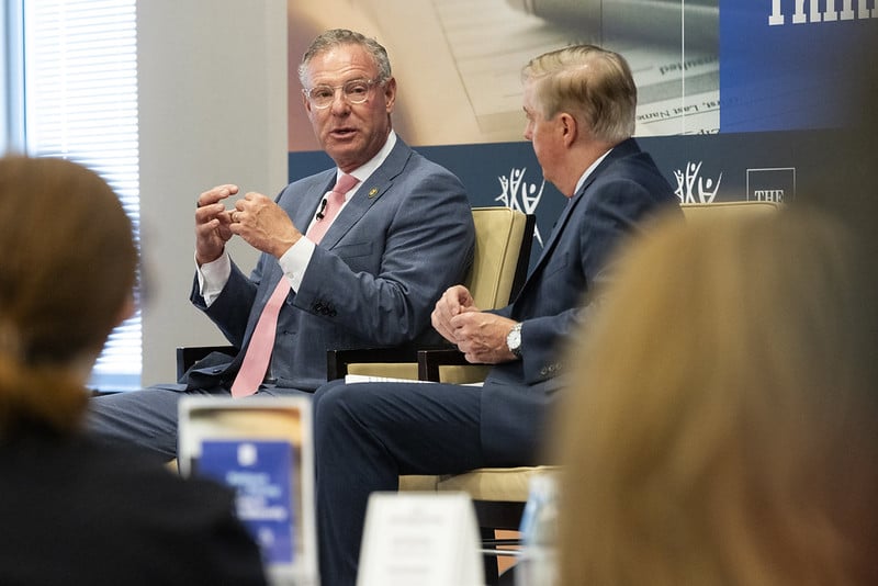 Rep. Scott Peters (D-CA) kicked off the headliner interviews.