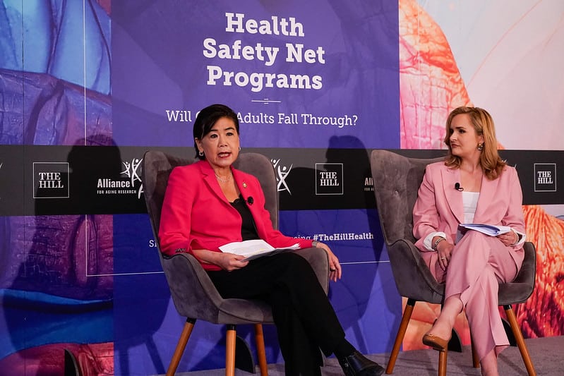 Rep. Judy Chu (D-CA) answers a question from Julia Manchester, National Political Reporter with The Hill.