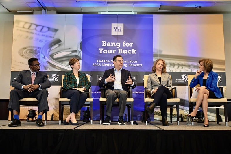From left: Dr. Phillip Duncan, Kristi Martin, Jon Blum, Julia Schreiber, and moderator Kathleen Koch.