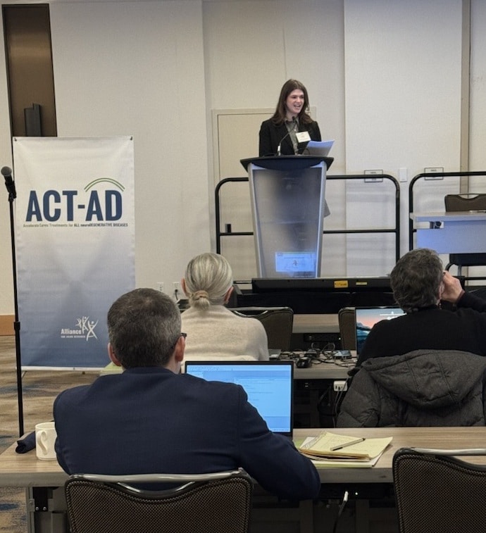 Adina Lasser at the podium